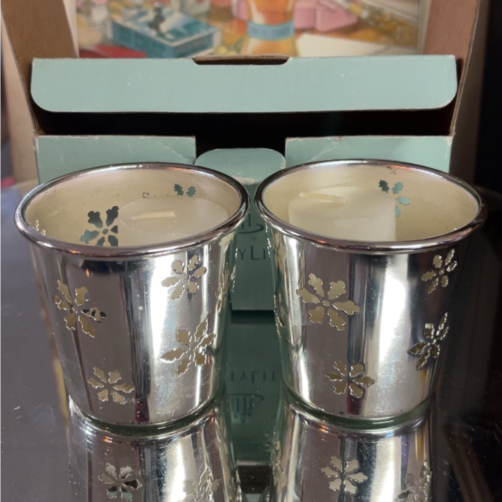 Silver Candle Holders - Picture 2 of 3